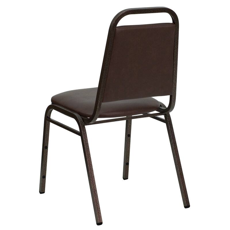 4 Pack Trapezoidal Back Stacking Banquet Chair - 20.25"D x 17.5"W x 34"H