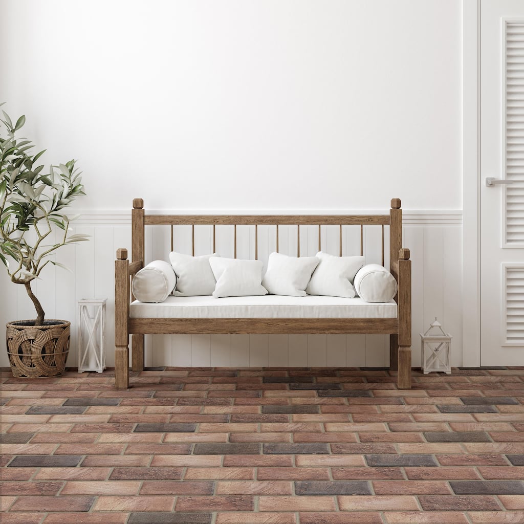 Merola Tile Tech Land Fire 4-1/4" x 8-3/4" Porcelain Floor and Wall Tile