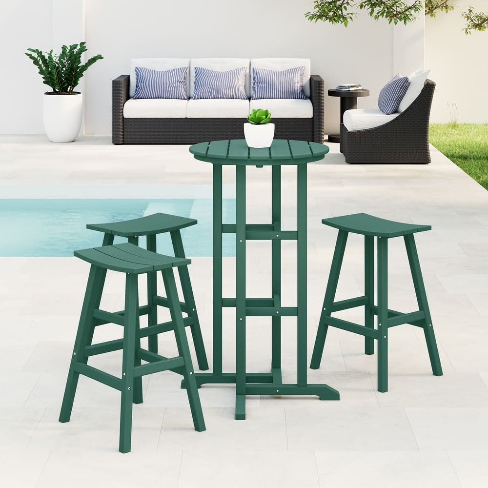Laguna Hdpe All Weather Outdoor Patio Bistro Bar Set (4-Piece Set)