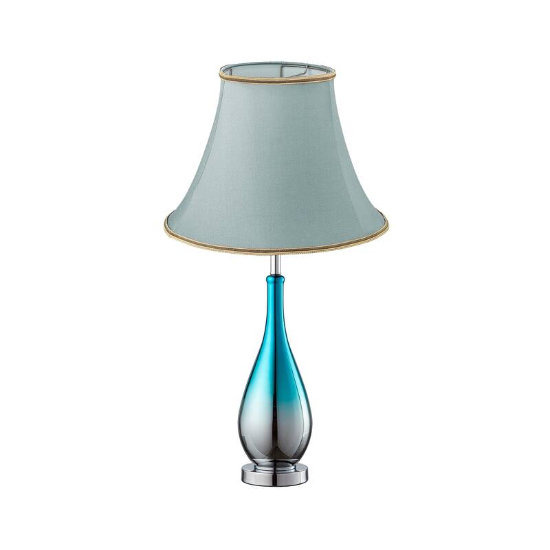 28" Table Lamp (Set of 2) - 28 Inch - Blue to Chrome
