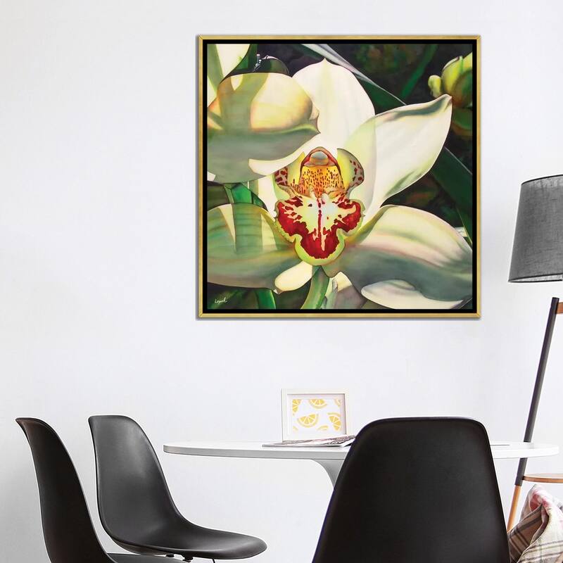 iCanvas "Pale Orchid III" by Lisa Lopuck Framed Canvas Print
