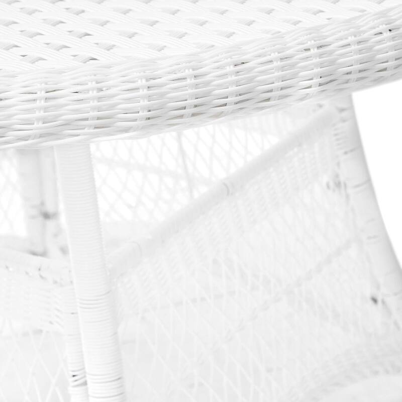 Classic White Dining Set with Cushions - Comfort Chairs & Table for Kitchen or Patio