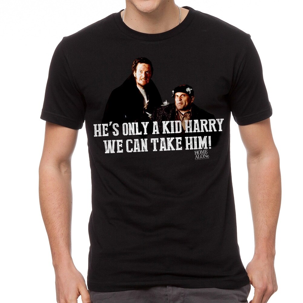 Shop Home Alone We Can Take Him Quote Men S Black T Shirt