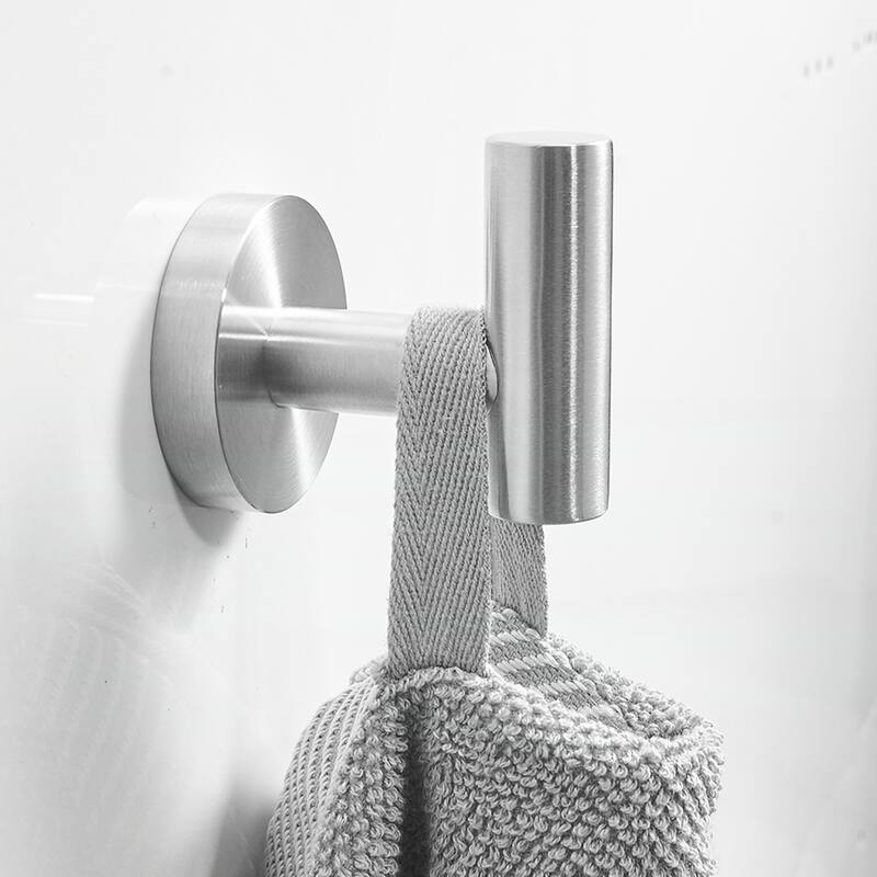 8-Pieces Brushed Nickel Bathroom Accessories Set