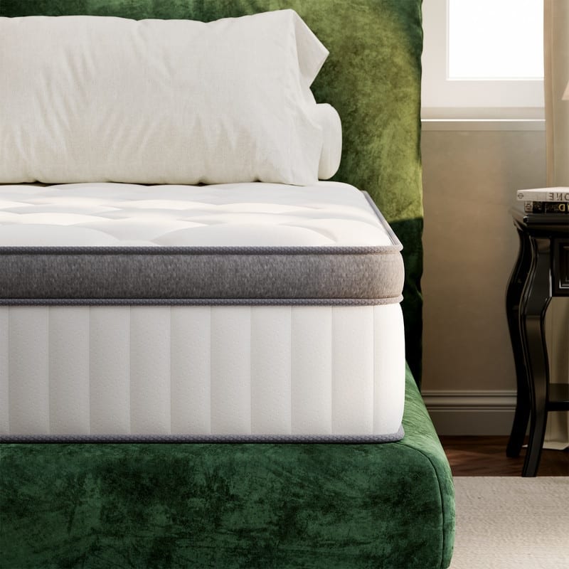 SweDrea 12 in. Medium Hybrid Memory Foam Mattress with CertiPUR-US and Oeko-TEX , Featuring Bamboo Charcoal Absorption.