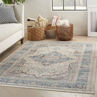 Nourison Vintage Kashan Persian Medallion Area Rug