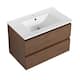 Option Brown Oak + White Ceramic