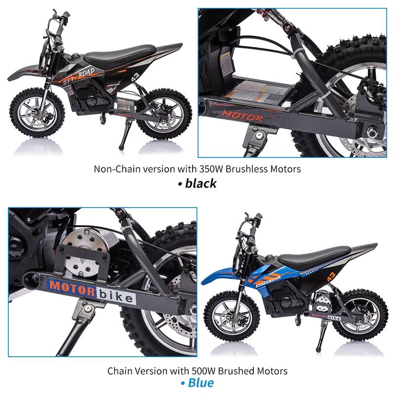 36V Electric Off-Road Motorcycle, Kids Ride on Dirt Bike for Kids Best Gift