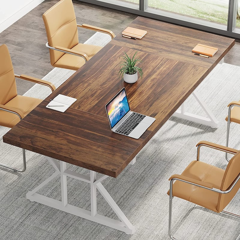 70.8-Inch Executive Desk, Large Computer Office Desk Workstation
