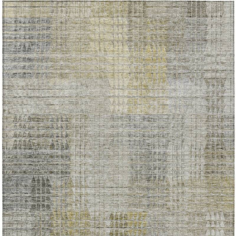 HomeRoots Abstract Transitional Rectangle Outdoor Rug