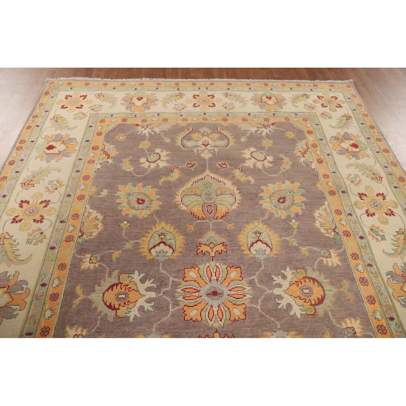 Kazak Area Rug Hand-Knotted Bedroom Wool Carpet - 6'8" x 9'10"