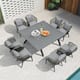 Option Grey (9 Pcs Square Grey Table)