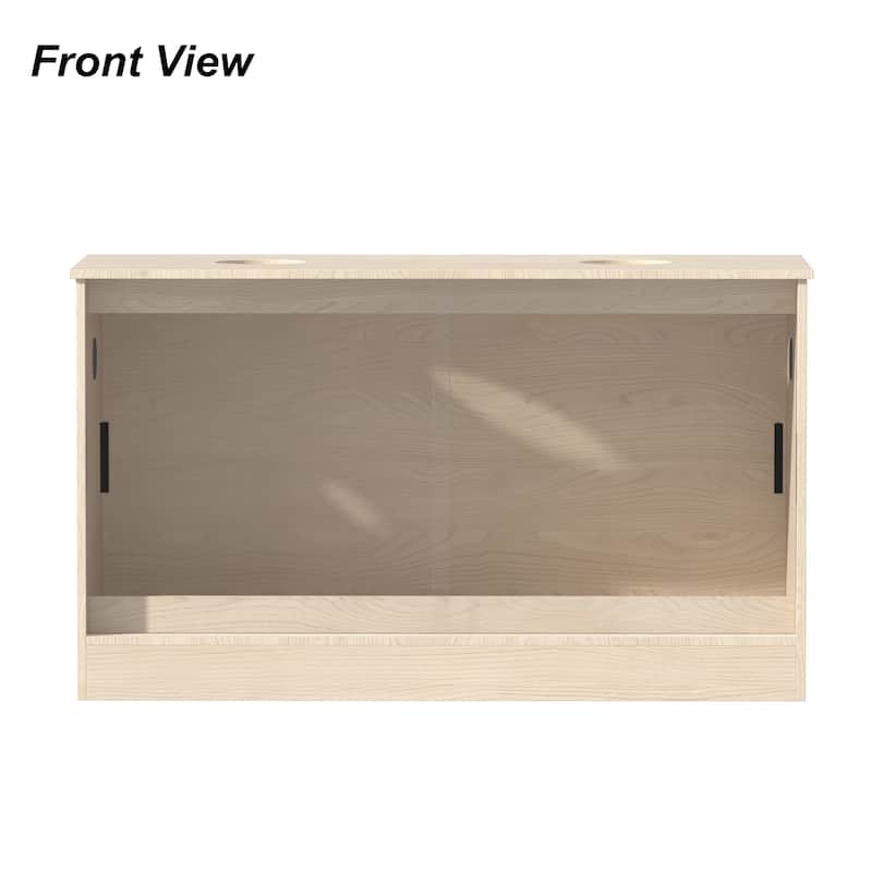Glass Enclosure with Sliding Doors –Lizard, Gecko, 120 Gallon Wooden Reptile Terrarium Tank with Sliding Doors & Ventilation