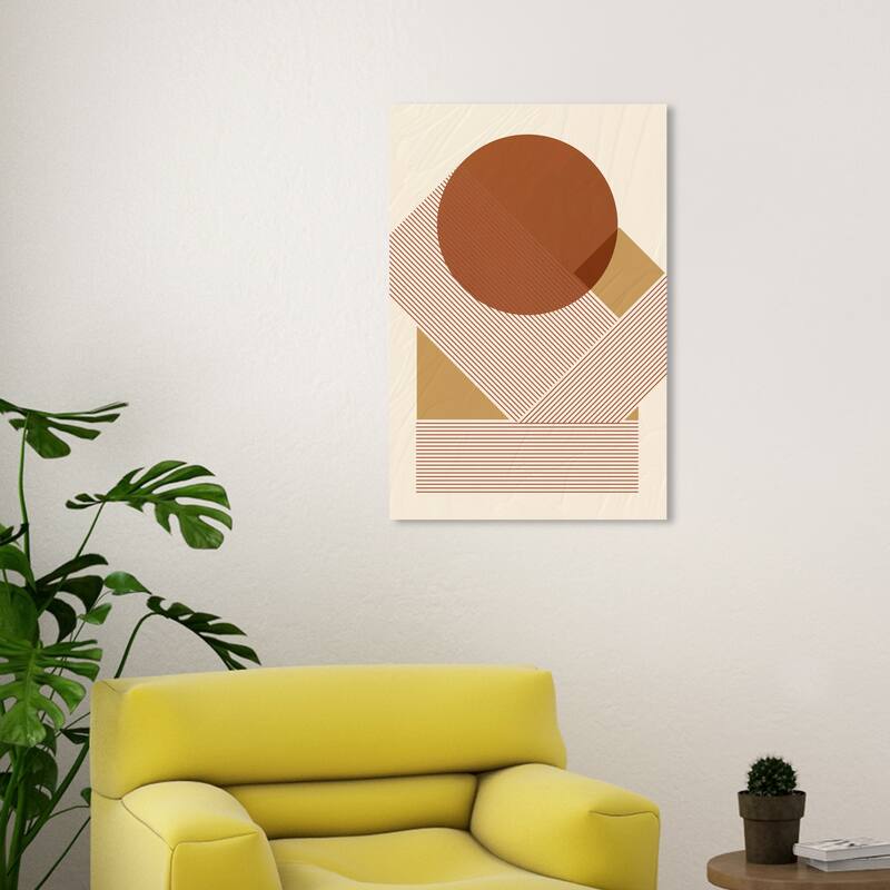 Wynwood Studio Canvas Abstract Earth News in Paper Brown and Modern & Contemporary Wall Art Canvas Print
