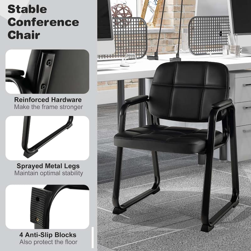 Costway Waiting Room Chair Set of 12 Upholstered Guest Conference - See Details