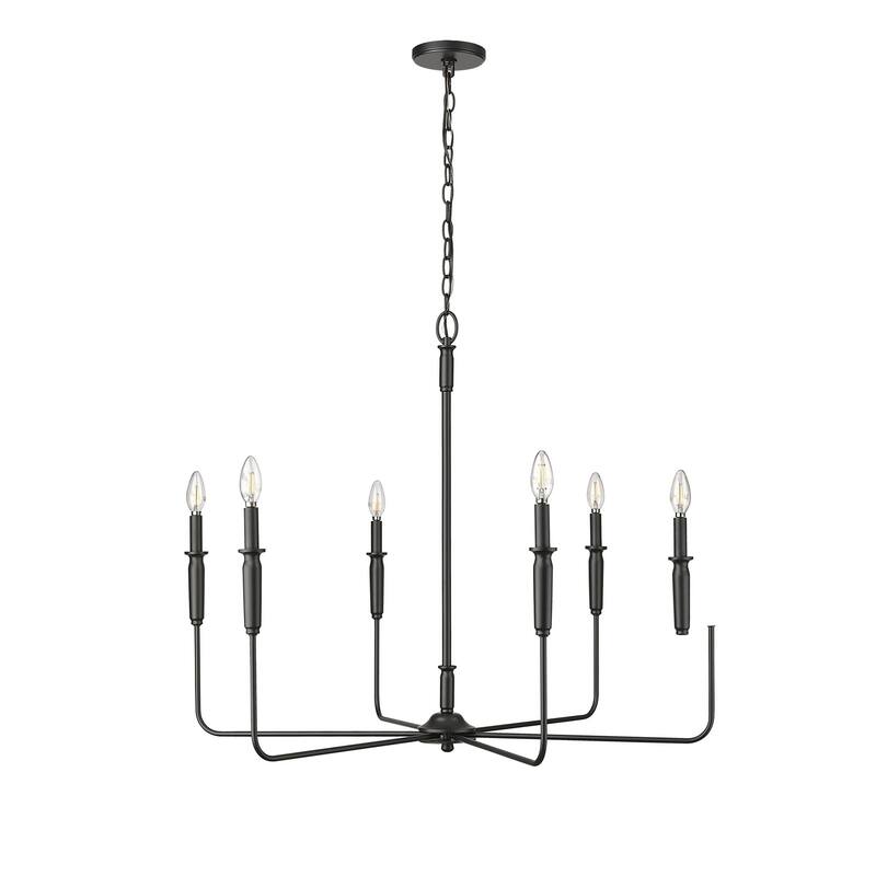 Millennium Lighting 29406 Savanne 6 Light 38" Wide Taper Candle Style