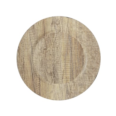 Poplar Grey 13-inch Charger Plates