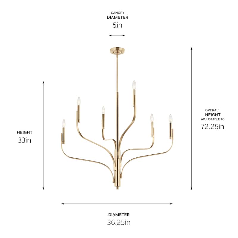 Kichler Lighting Livadia Candle Chandelier