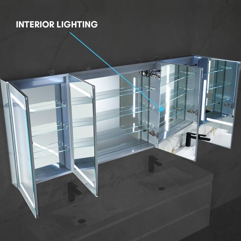 Blossom LED Lighted Mirror Medicine Cabinet for Bathroom