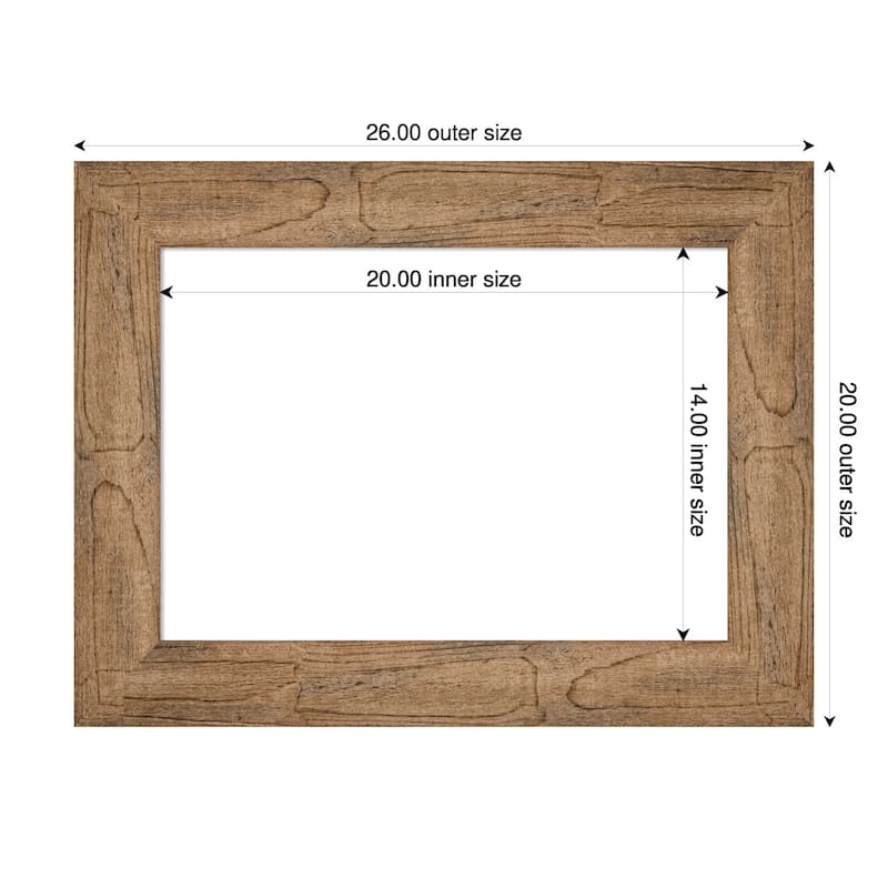 Amanti Art Owl Brown Framed Dry Erase Magnetic Board - 26 x 20 in