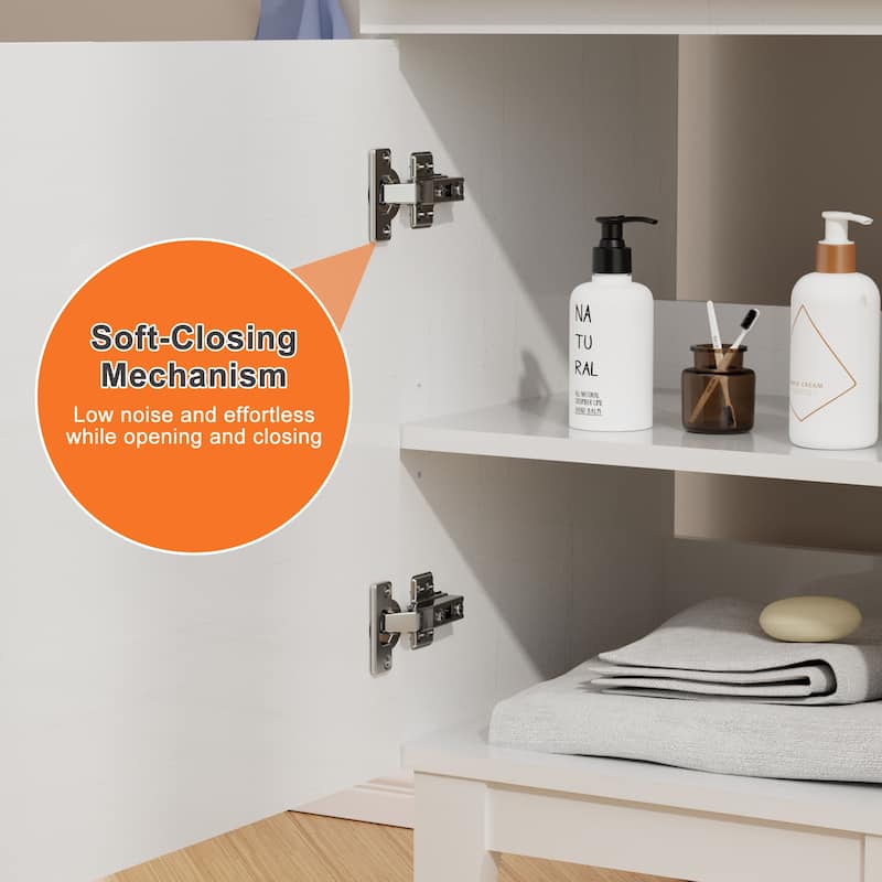 Bathroom Vanity Set W/Drop in Sink Faucet Cabinet Combo