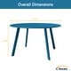 preview thumbnail 29 of 33, Clihome Weather Resistant Round Steel Patio Large Coffee Table