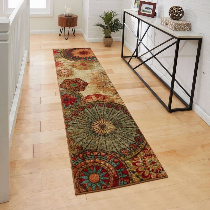 Porch & Den Bexley Floral Medallion Area Rug