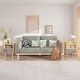 preview thumbnail 38 of 38, Kids Wood Side Table Nightstand With Fabric Drawer and 2-Tier Shelf