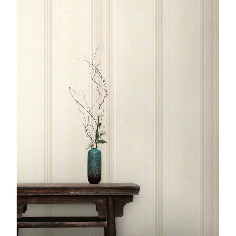 Seabrook Designs Vesper Stripe Unpasted Wallpaper