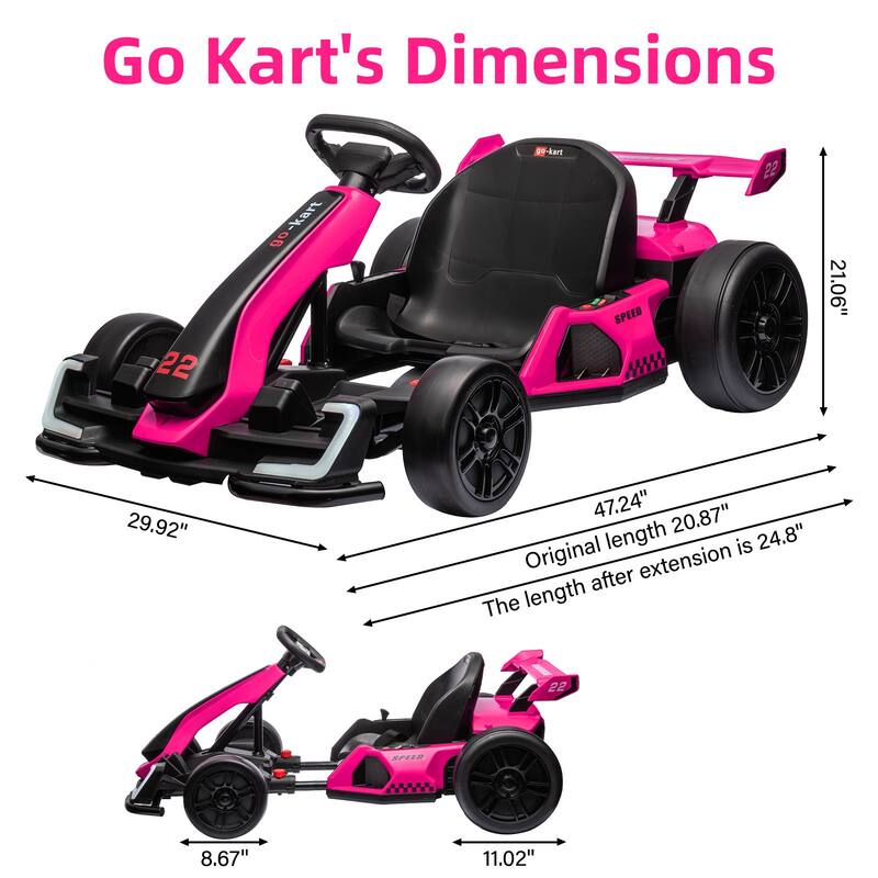 24V Kids Electric Drift Kart Ride on Toy for Kids