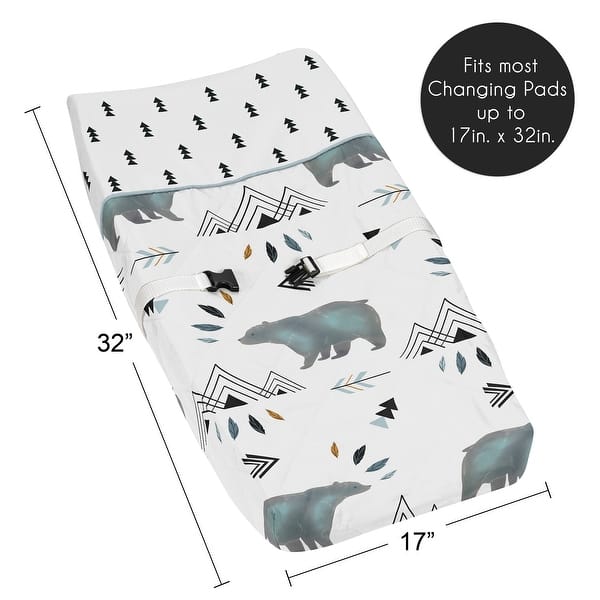 Sweet Jojo Designs Changing Pad Cover for the Bear Mountain Collection