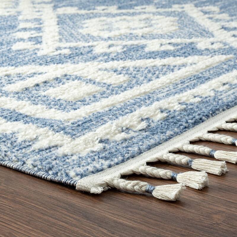 Luxe Weavers South Western Fringe Geometric Area Rug for Living Rooms