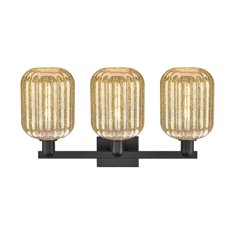 Innovations Lighting Downtown Urban - Preston - 3 Light 26" Jar Shade Bath Vanity Light