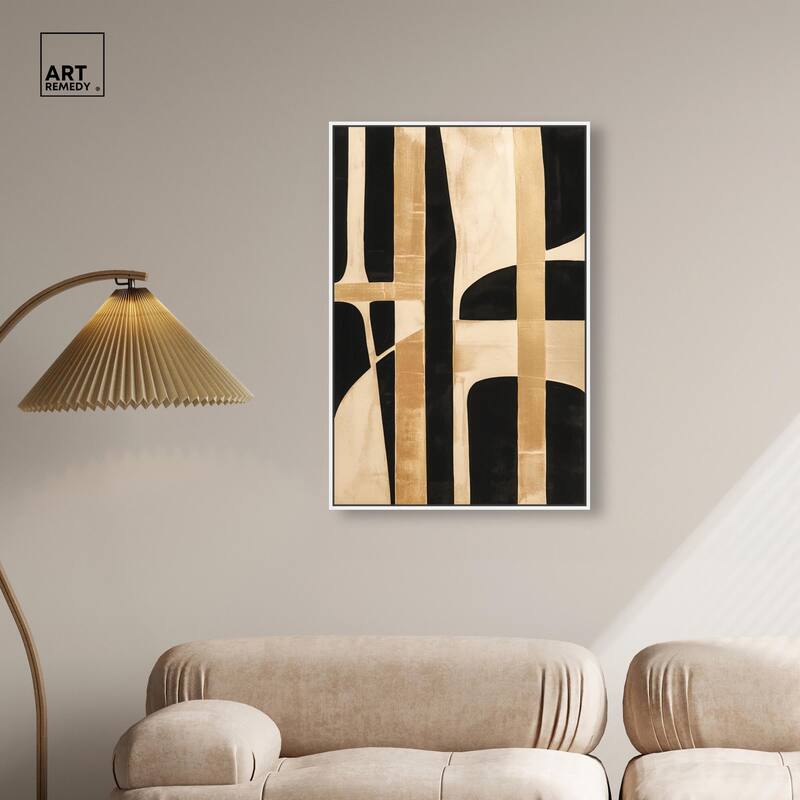 Noir and Gold I Canvas by Art Remedy