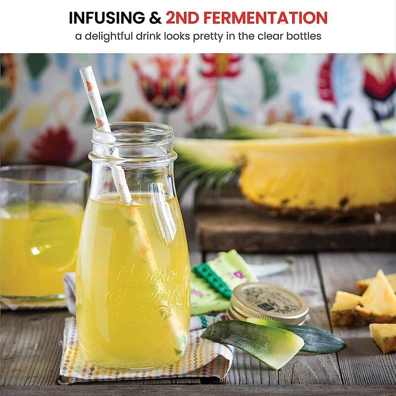 Bormioli Rocco Quattro Stagioni Set of 6 Jars And Drinking Bottles