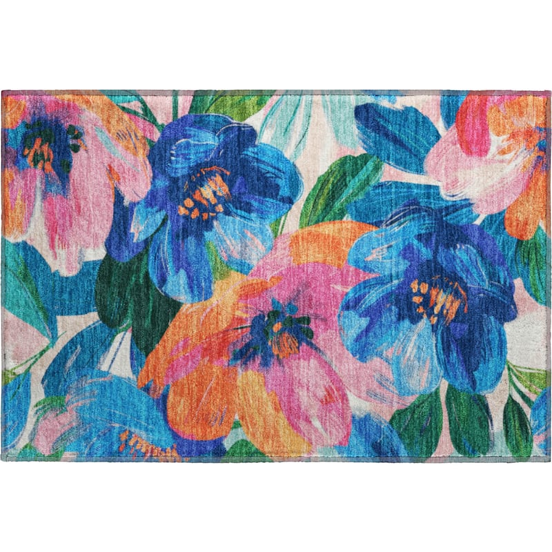 Premium Washable Super Soft Modern Floral Mayfield Rug
