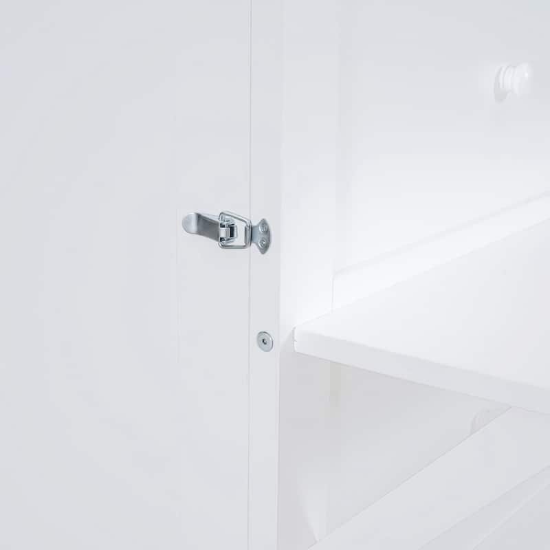 Full Size Murphy Bed with USB Port and removable Shelves on Each Side