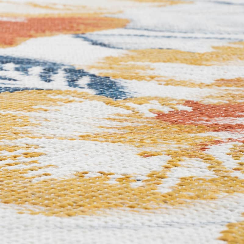 Alfresco Nautical & Coastal Floral & Botanical Reversible Indoor/Outdoor Area Rug