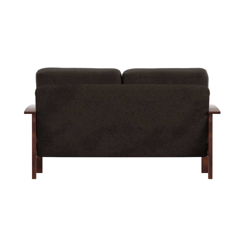 Hills Mission-Style Oak Loveseat by iNSPIRE Q Classic