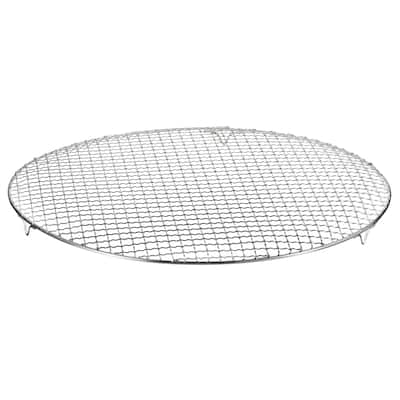 Round Cooking Rack 16.7" 201 Stainless Steel Barbecue Grill with 20mm Legs - 16.7 Inch 0.06"