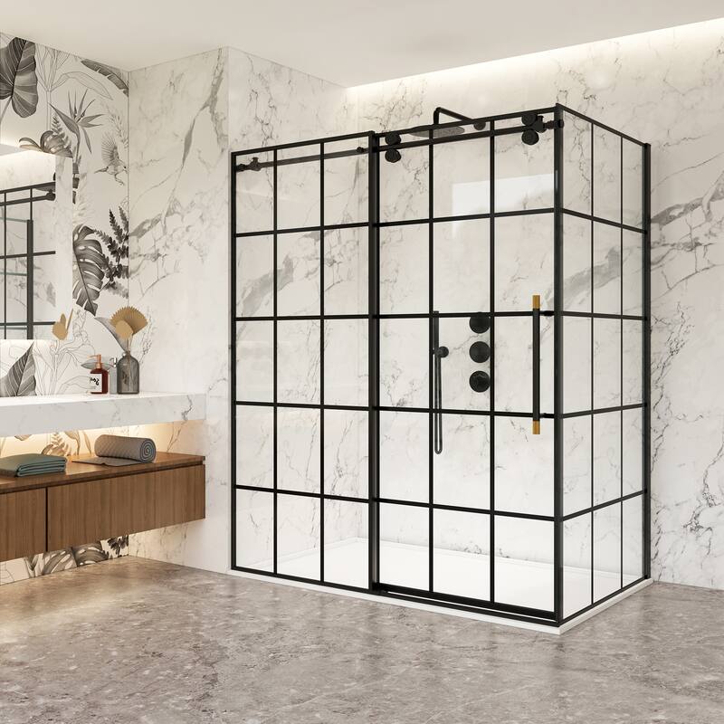 Puente Rectangle Single Sliding Framed Shower Enclosure