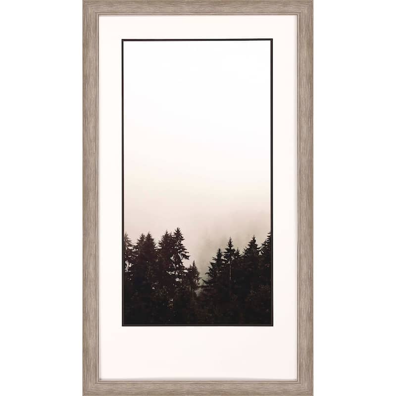 Misty Peak I Framed Art Giclee Under Glass - Black - 51 X 29 X 2