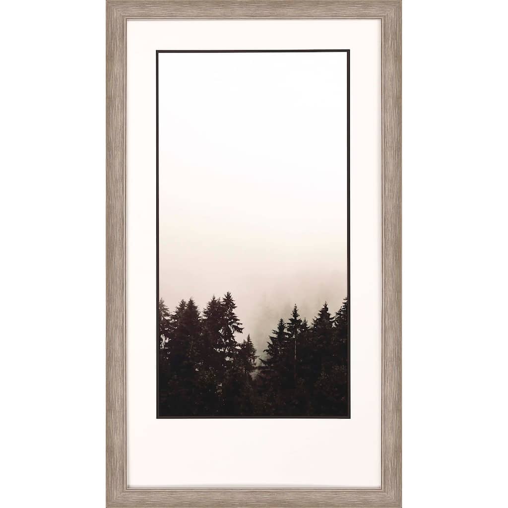 Misty Peak I Framed Art Giclee Under Glass - Black