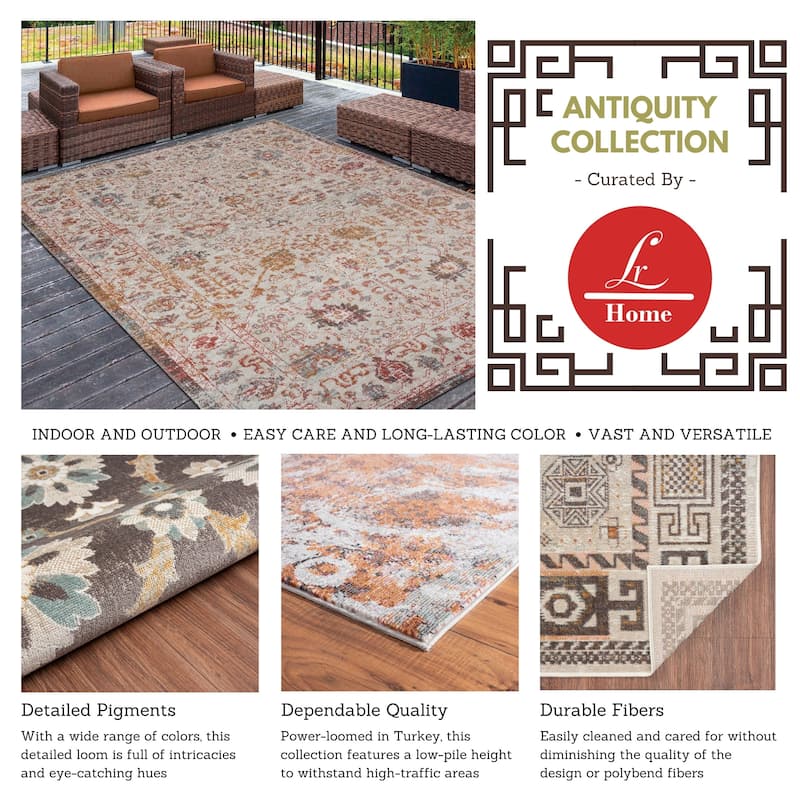 Sevita Caramel Botanical Area Rug