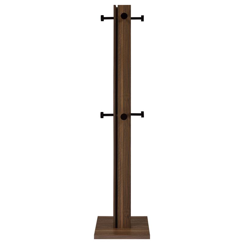 Rawlins Walnut Engineered Wood Coat Rack