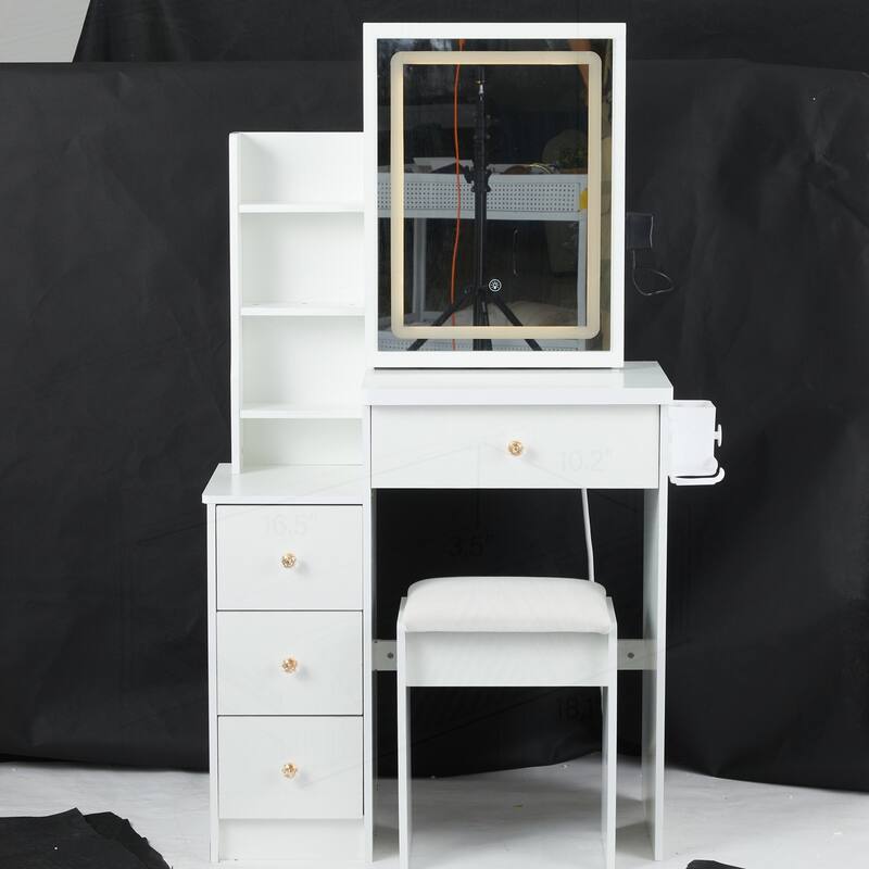 Versatile Left Bedside Cabinet with Advanced Features and Accessories