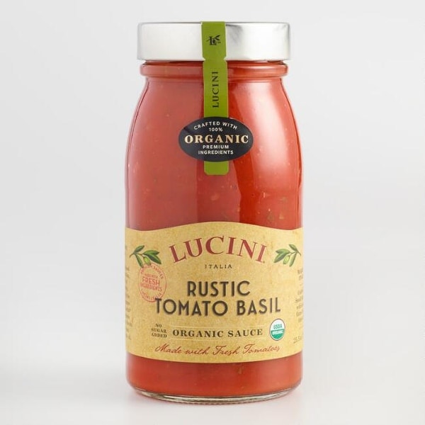 Lucini Italia Rustic Tomato Basil Tomato Sauce - Case of 6 - 25.5 Fl oz.