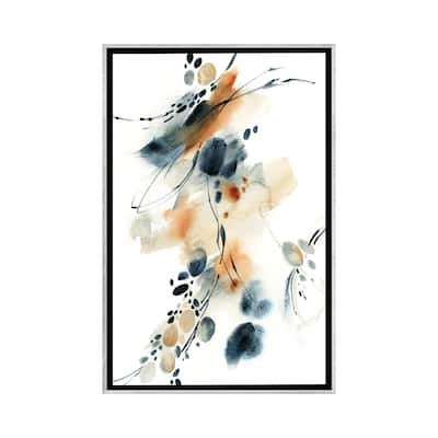 iCanvas "Abstract In Blue And Terracotta III" by Sophie Rodionov Framed