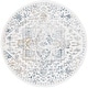 preview thumbnail 15 of 14, SAFAVIEH Layla Nadija Shabby Chic Farmhouse Rug 6'7" Round - Ivory Grey/Blue - Round