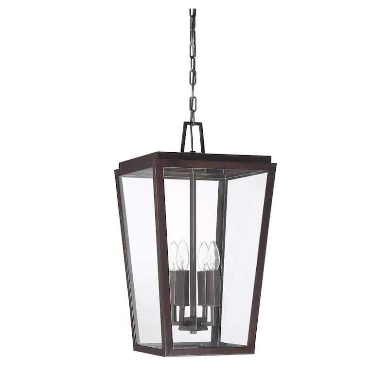 Savoy House Milton 4 Light 12" Wide Outdoor Taper Candle Pendant
